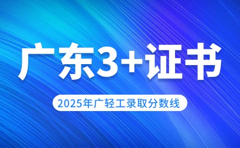 2025年广东轻工职业技术大学3+证书录取分数线