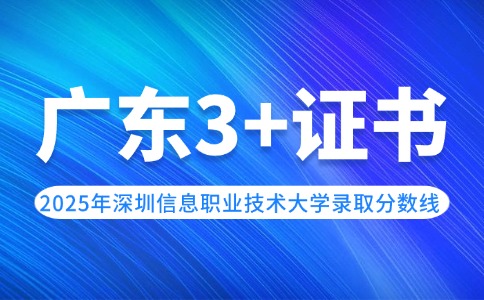 2025年深圳信息职业技术大学3+证书录取分数线