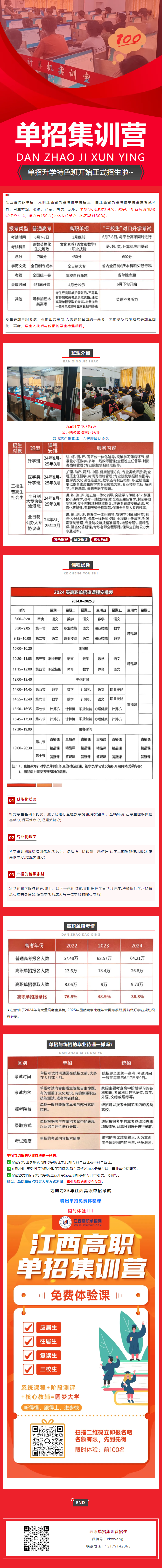 圆梦大学丨2025年江西高职单招集训营火热报名中~