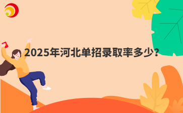 2025年河北单招录取率多少？