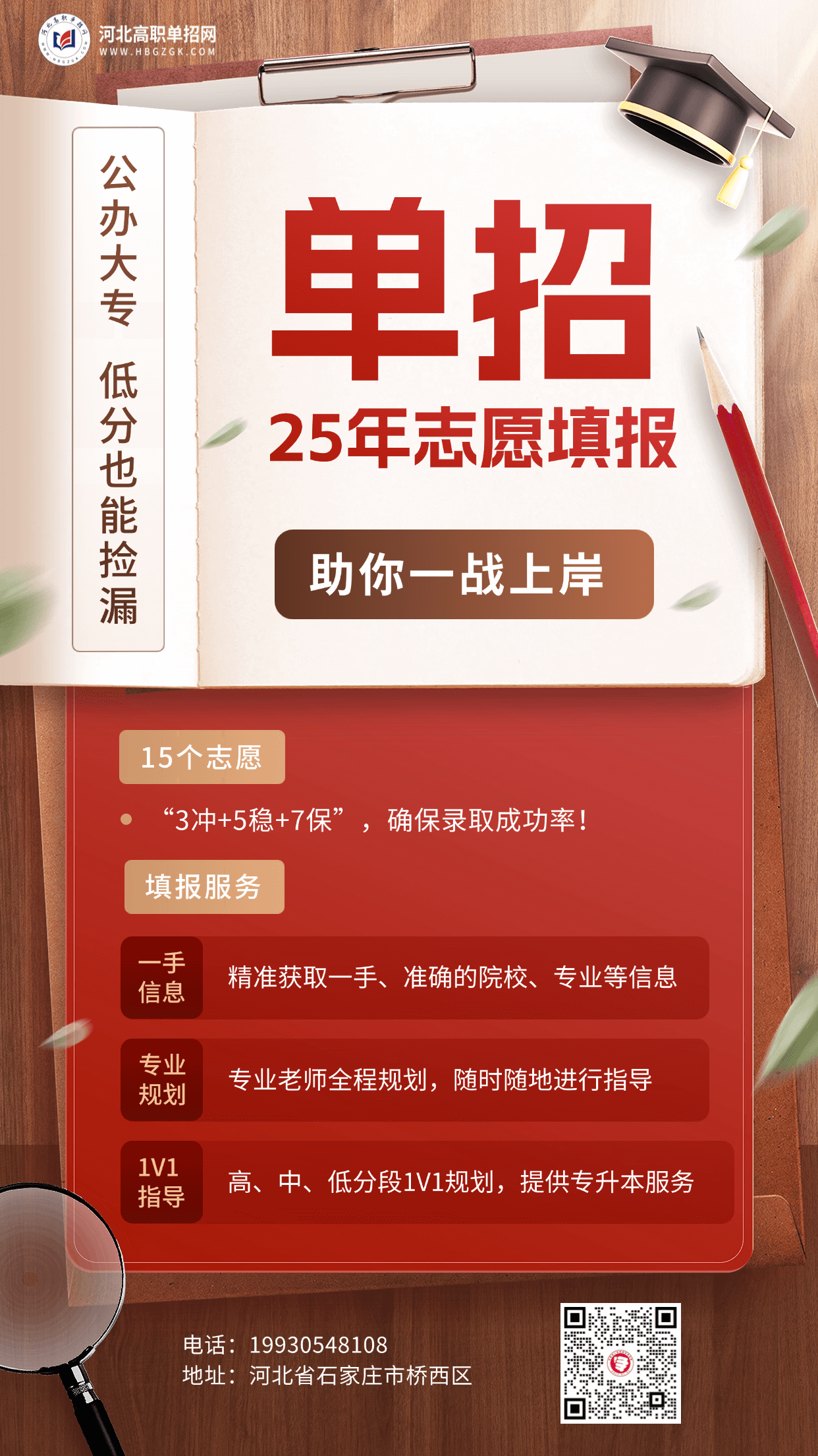 2025年河北省高职单招志愿填报须知