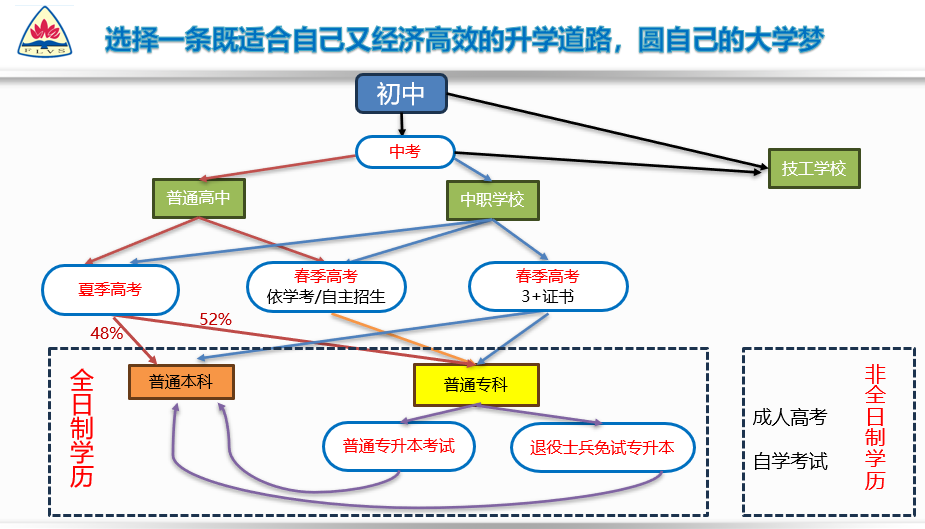 学生升学发展路径
